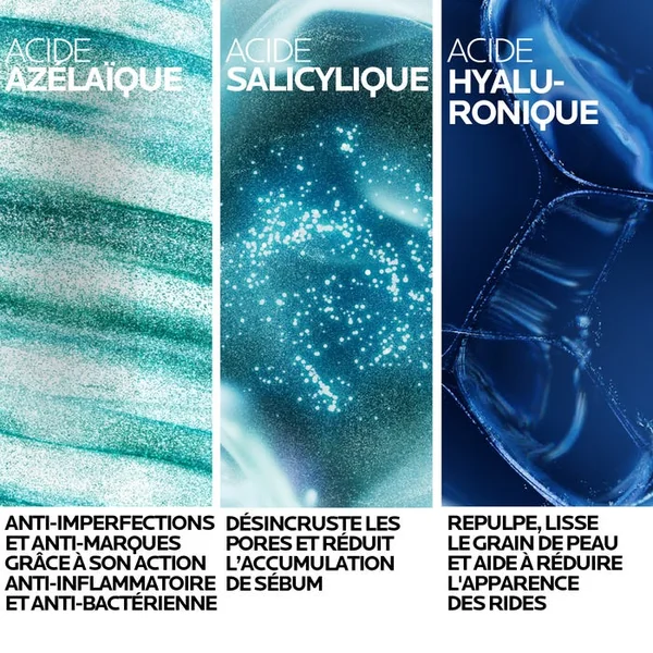 EFFACLAR A.Z. - Gel-Crème Anti-Imperfections, Anti-Marques, Anti-Rides - Peaux grasses tendance acnéique, 40ml