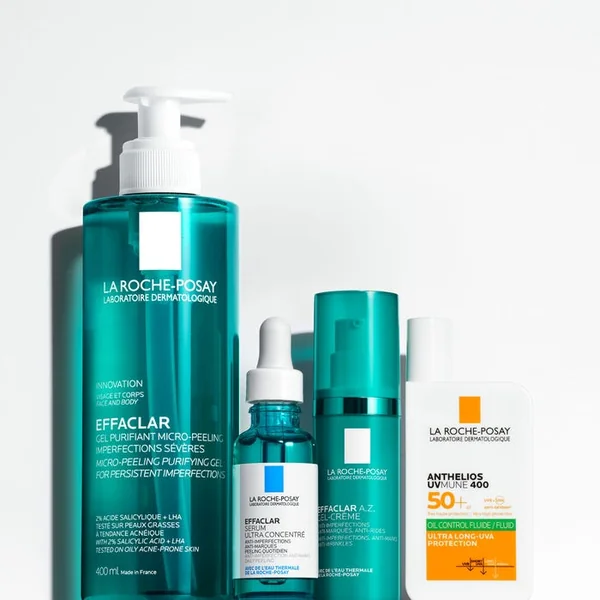 EFFACLAR A.Z. - Gel-Crème Anti-Imperfections, Anti-Marques, Anti-Rides - Peaux grasses tendance acnéique, 40ml