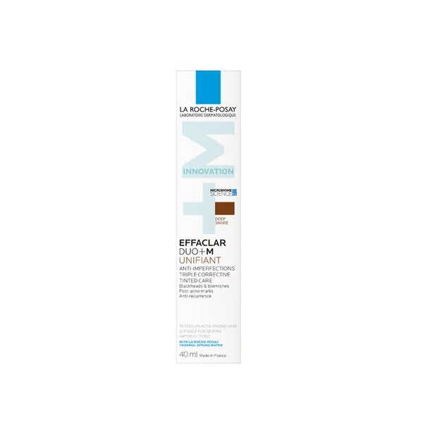 EFFACLAR DUO+M - Unifiant Soin Triple Correction Anti-Imperfections - Teinte Foncé, 40ml