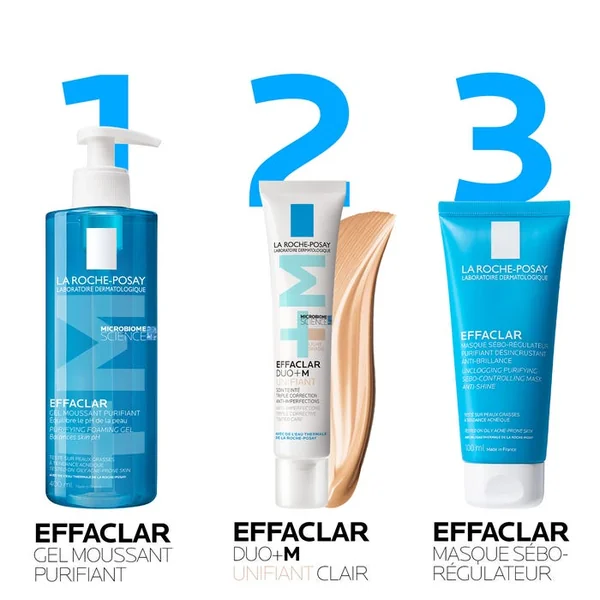 EFFACLAR DUO+M - Unifiant Soin Triple Correction Anti-Imperfections - Teinte Light, 40ml