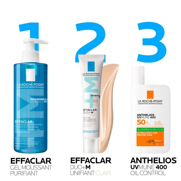 EFFACLAR DUO+M - Unifiant Soin Triple Correction Anti-Imperfections - Teinte Light, 40ml