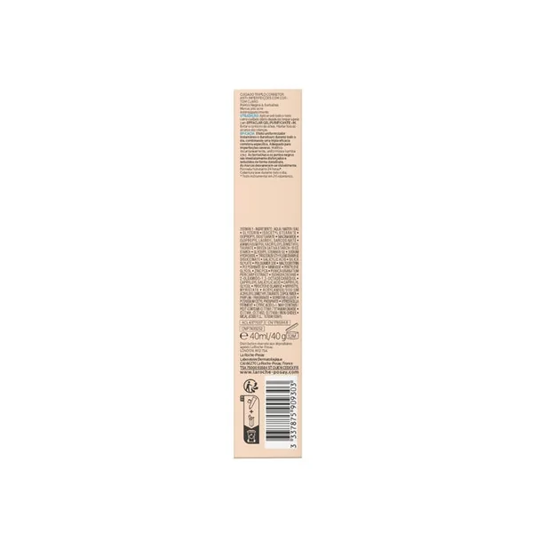 EFFACLAR DUO+M - Unifiant Soin Triple Correction Anti-Imperfections - Teinte Light, 40ml