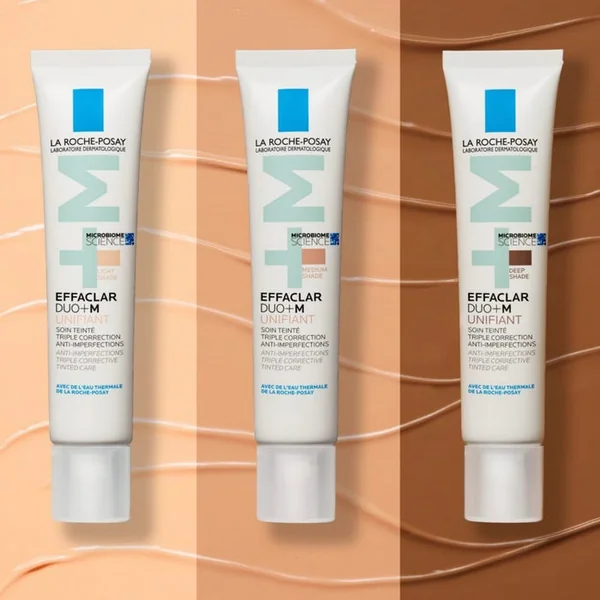 EFFACLAR DUO+M - Unifiant Soin Triple Correction Anti-Imperfections - Teinte Medium, 40ml