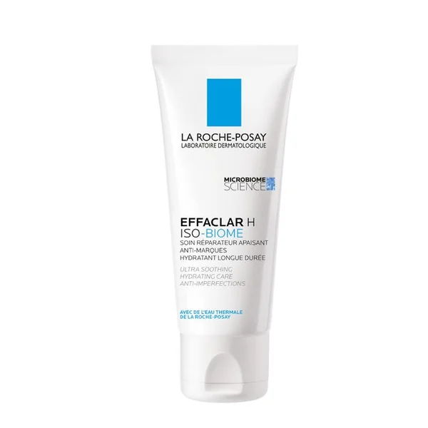 EFFACLAR H ISO-BIOME - Soin Réparateur Apaisant Anti-Marques Hydratant Longue Durée - Peaux Acnéiques, 40ml