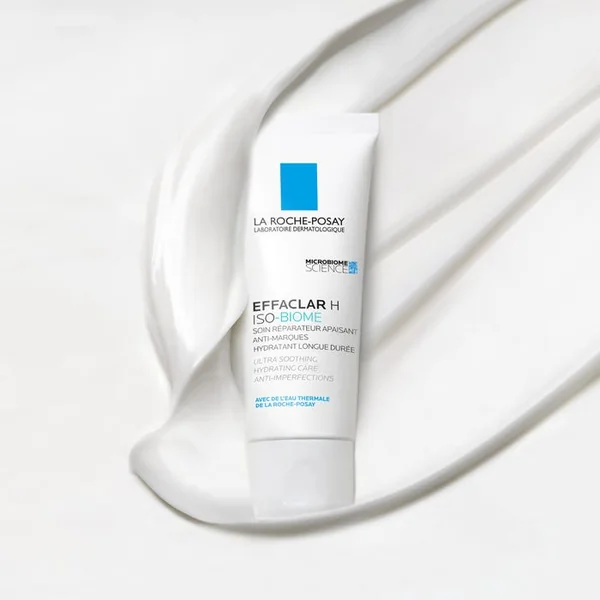 EFFACLAR H ISO-BIOME - Soin Réparateur Apaisant Anti-Marques Hydratant Longue Durée - Peaux Acnéiques, 40ml