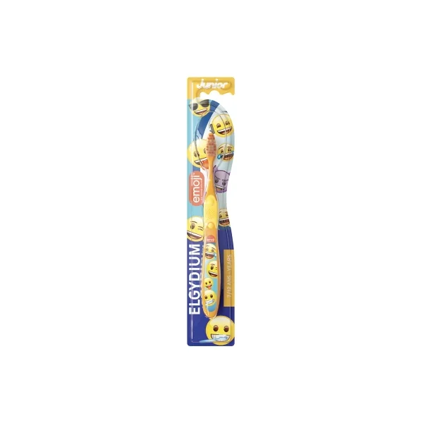 Elgydium Junior Brosse à Dents Souple 7/12 Ans Emoji