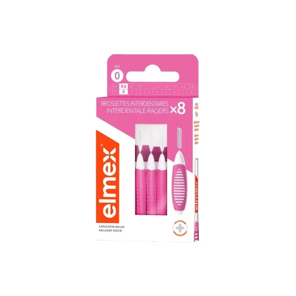 Elmex 8 Brossettes Interdentaires - Taille : 0,6 mm
