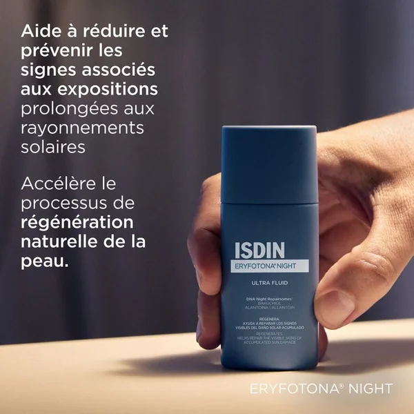 ERYFOTONA NIGHT - Ultra Fluid Sérum de Nuit - Visage - Tous Types de Peaux, 50ml