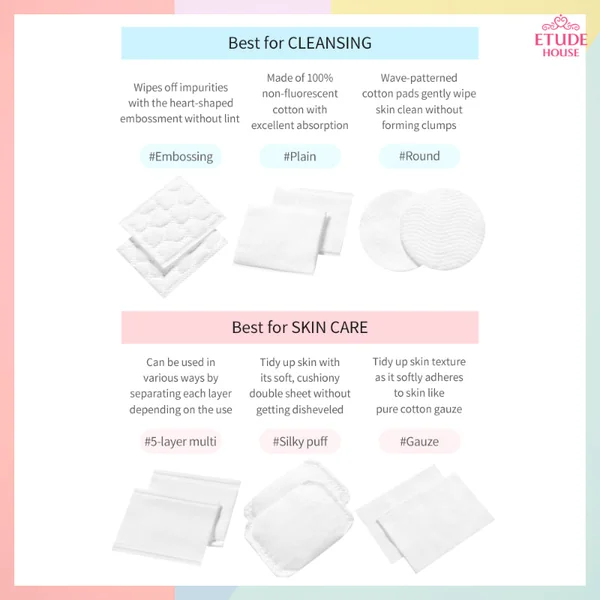 Etude house Cotton Pads #Embossing