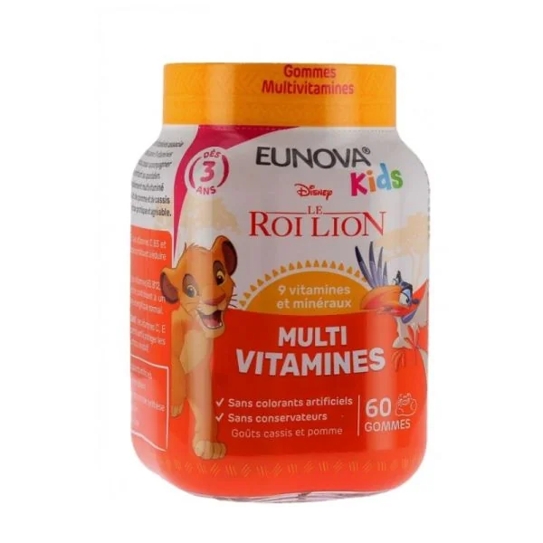 Eunova Kids Multivitamines 60 Gummies - Complément alimentaire