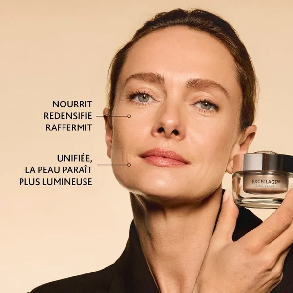 EXCELLAGE NT - Crème Anti-Age Densité et Nutrition - Visage - Peaux Matures et Fragilisées, 50ml