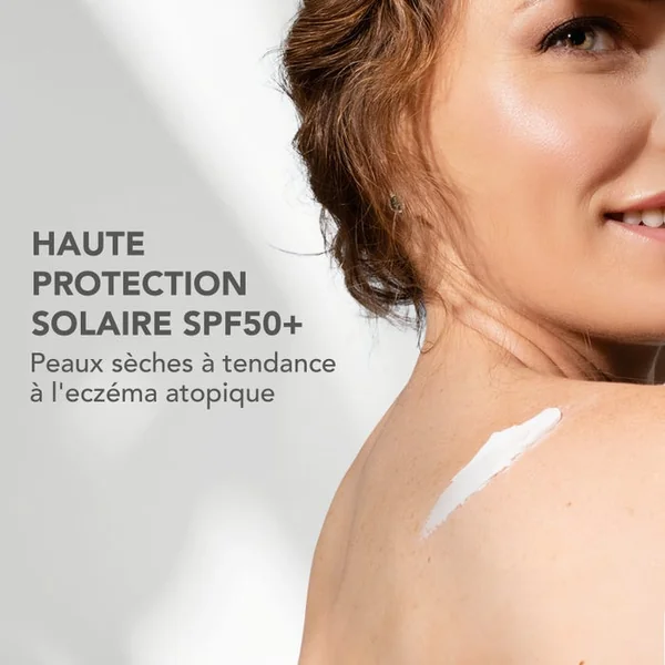 EXOMEGA CONTROL - Crème Solaire Émolliente Anti-Grattage SPF50+ - Visage et Corps - Peaux Sèches à Tendance Atopique, 150ml