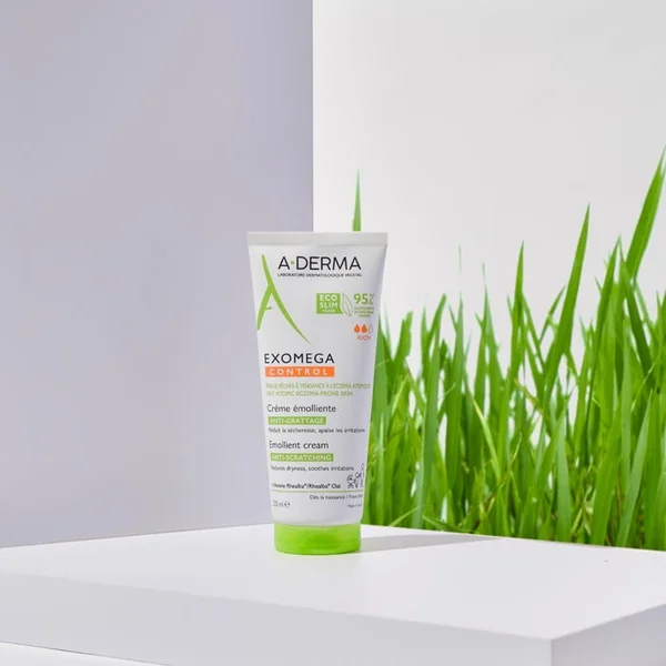 EXOMEGA CONTROL - Crème Émolliente Anti-Grattage - Visage et Corps - Peaux Sèches à Tendance Atopique, 200ml