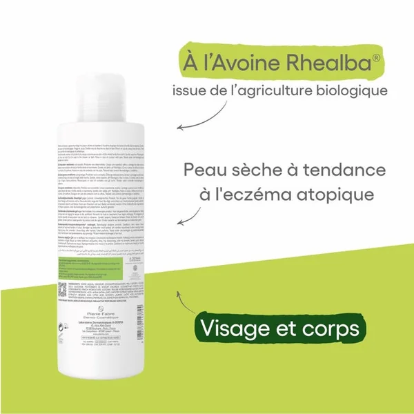 EXOMEGA CONTROL - Gel Moussant Émollient Anti-Grattage - Visage et Corps - Peaux Sèches à Tendance Atopique, 500ml