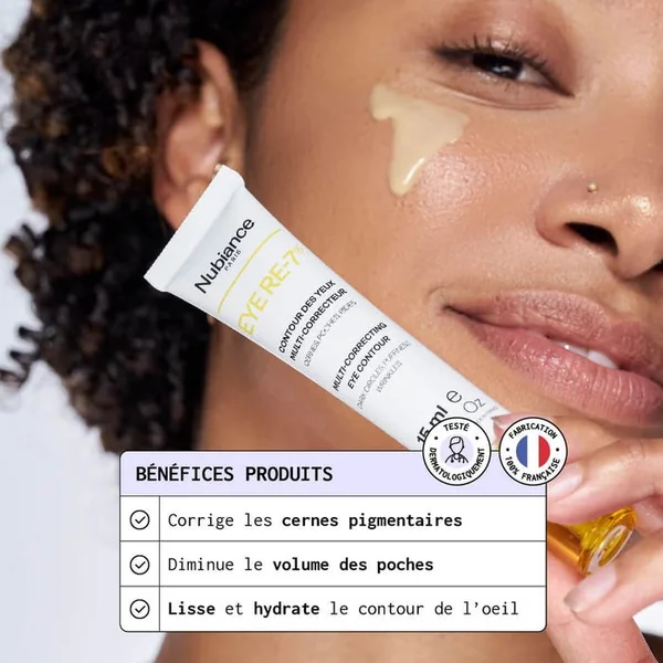 EYE RE-7 - Contour des Yeux Multi-Correcteur - Cernes, Poches et Rides - Tous Types de Peaux, 15ml