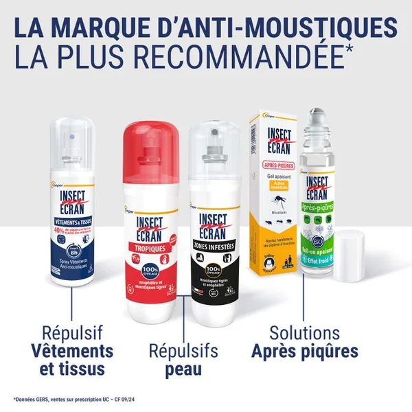 FAMILLE - Spray Anti-Moustiques - Dès 12 mois - Parfum Floral Fleurs Blanches, 100ml