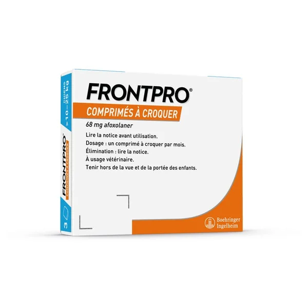 FRONTPRO - Antiparasitaires Chiens - De 25 à 50kg, 3 Unités
