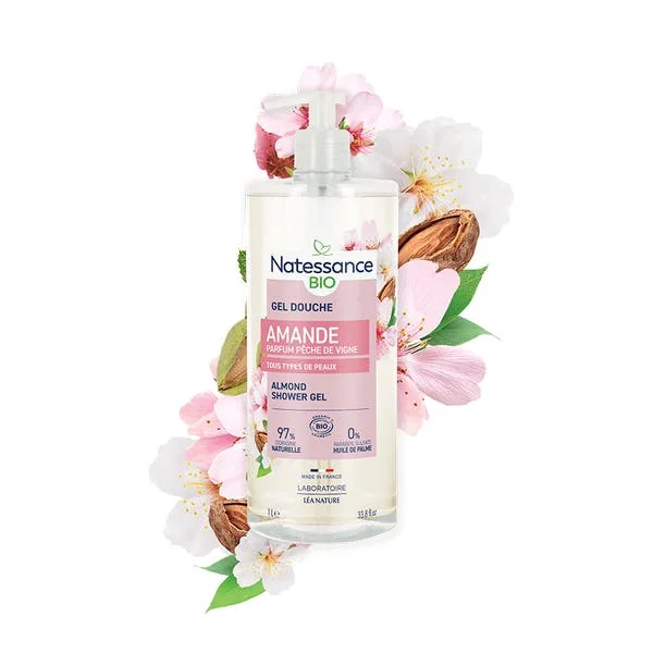 Gel douche Amande parfum Pêche de vigne
