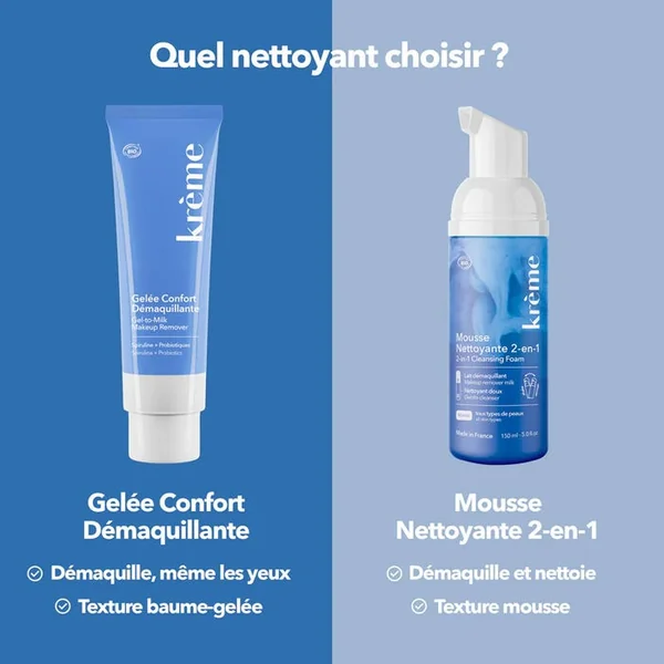 Gelée Confort Démaquillante Bio - Visage et Yeux - Tous Types de Peaux, 150ml