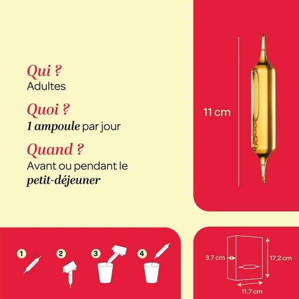 GINSENG GELÉE ROYALE ACÉROLA BIO - Booster d'Énergie, 20 Ampoules de 10ml