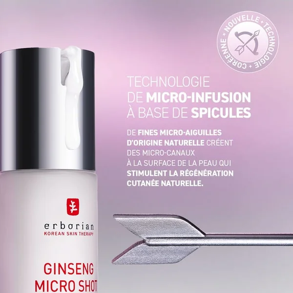 GINSENG MICRO SHOT - Sérum Micro-Infusion Retexturant Advanced 0.3% - Tous Types de Peaux, 10ml