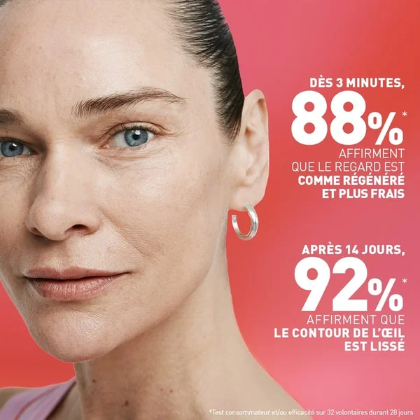 GINSENG POWER EYE - Crème Yeux Lissante - Tous Types de Peaux, 15ml