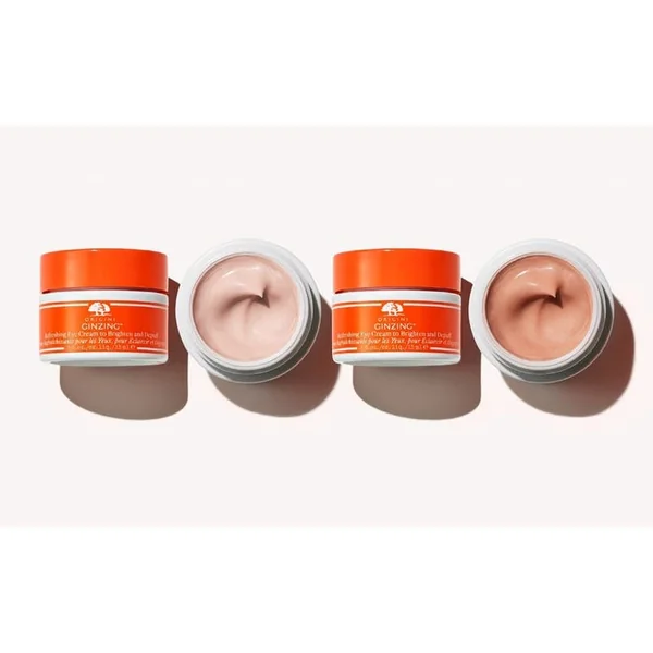 GINZING - Crème Rafraîchissante Teinte Chaude pour Eclaircir et Dégonfler - Yeux - Tous Types de Peaux, 15ml