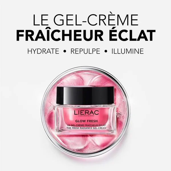 GLOW FRESH - Le Gel-Crème Fraîcheur Éclat Recharge - Visage - Peau Normales à Mixtes, 50ml