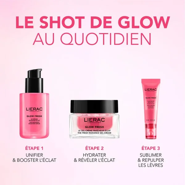 GLOW FRESH - Le Gel-Crème Fraîcheur Éclat Recharge - Visage - Peau Normales à Mixtes, 50ml
