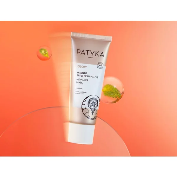 GLOW - Masque Effet Peau Neuve Bio - Visage - Tous Types de Peaux, 50ml