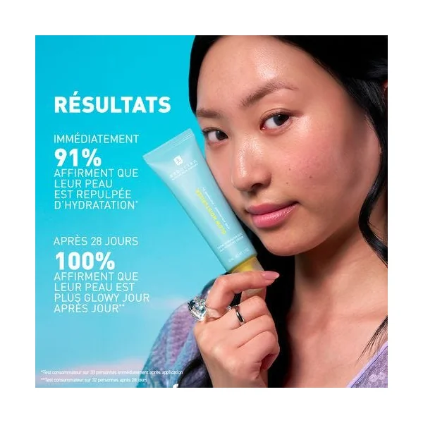 GLOW MOISTURIZER - Crème hydratation 24h - Tous Types de Peaux, 50ml