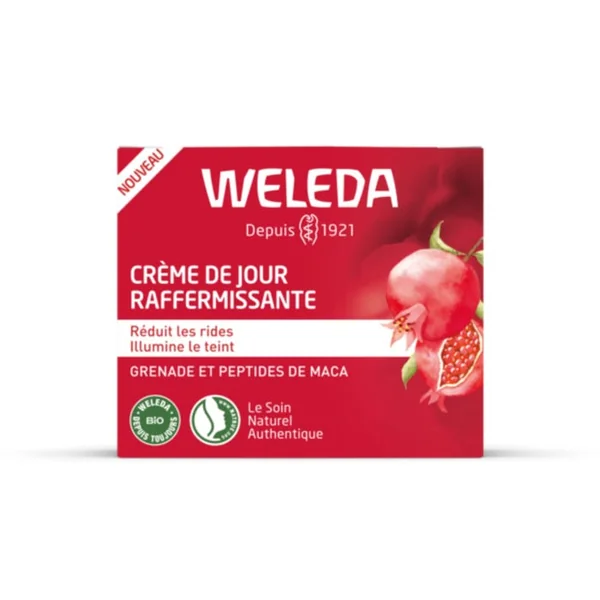 GRENADE ET MACA - Crème de Jour Raffermissante Bio - Tous Types de Peaux,40ml