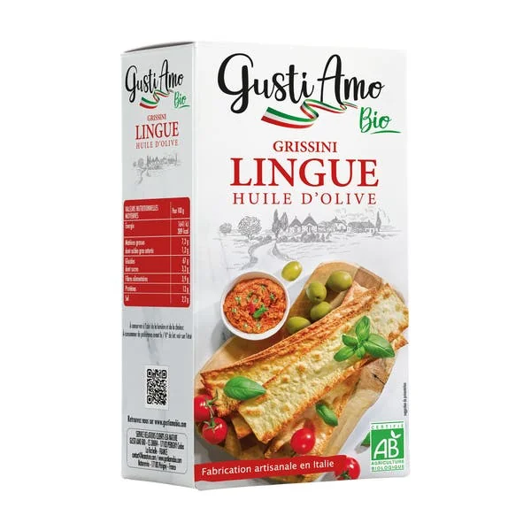 Grissini Lingue à l'huile d'olive