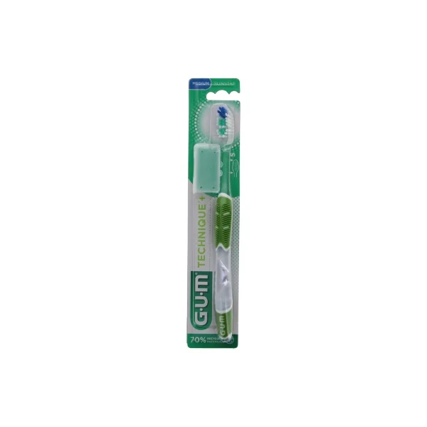 GUM Brosse à Dents Technique+ 493 - Couleur : Vert