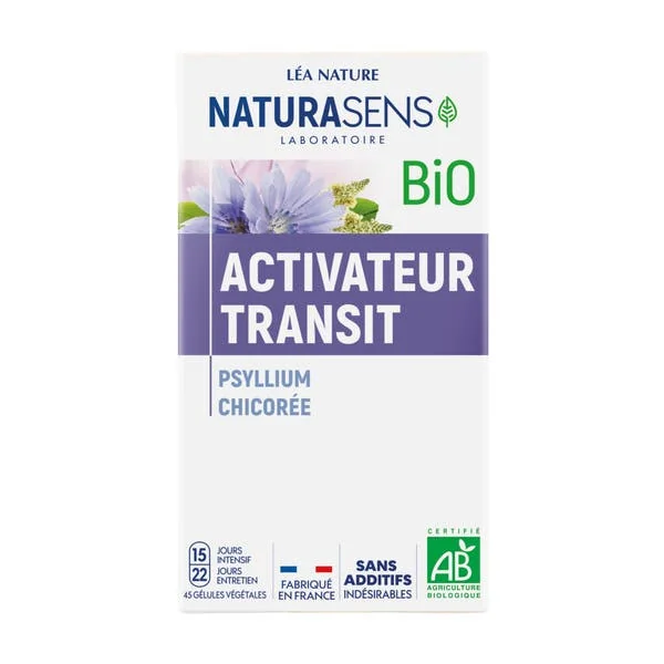 Gélule végétale Activateur Transit - Psyllium Chicorée - bio