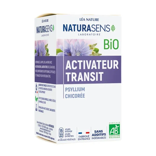 Gélule végétale Activateur Transit - Psyllium Chicorée - bio