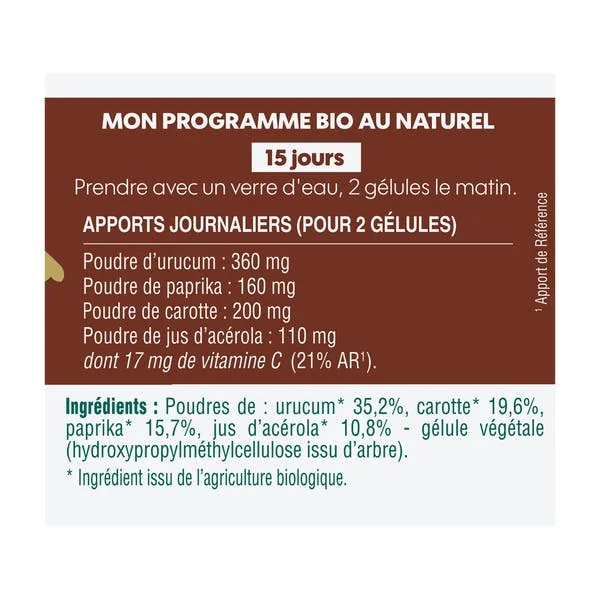 Gélule végétale Auto-bronzant - bio