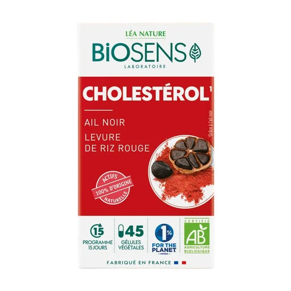Gélule végétale Cholestérol - Ail Noir et Levure de riz rouge - bio