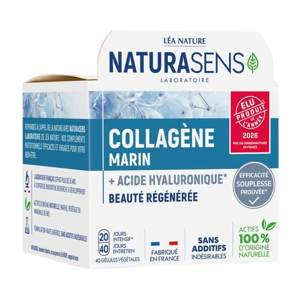 Gélule végétale Collagène marin + Acide Hyaluronique