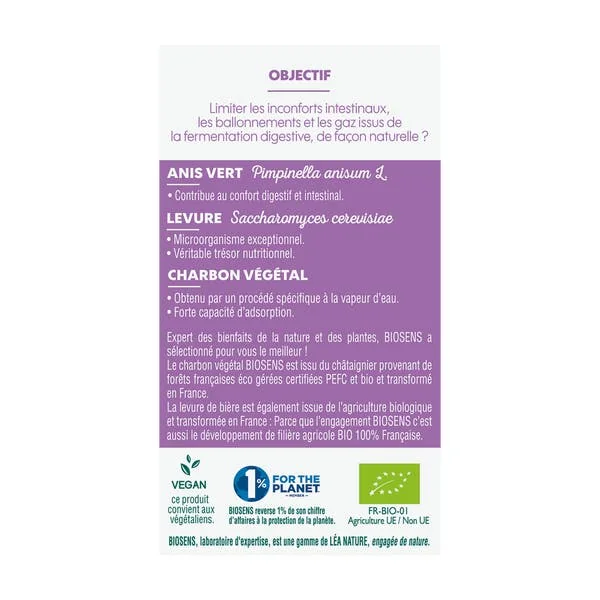 Gélule végétale Confort Intestinale - bio