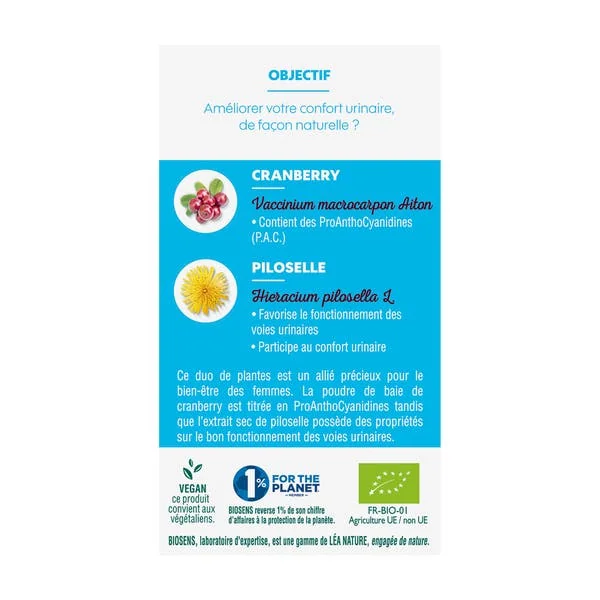 Gélule Végétale Confort Urinaire - bio