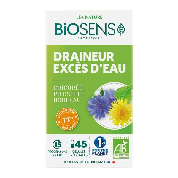 Gélule végétale Draineur Excès d'eau - Chicorée Piloselle Bouleau - bio