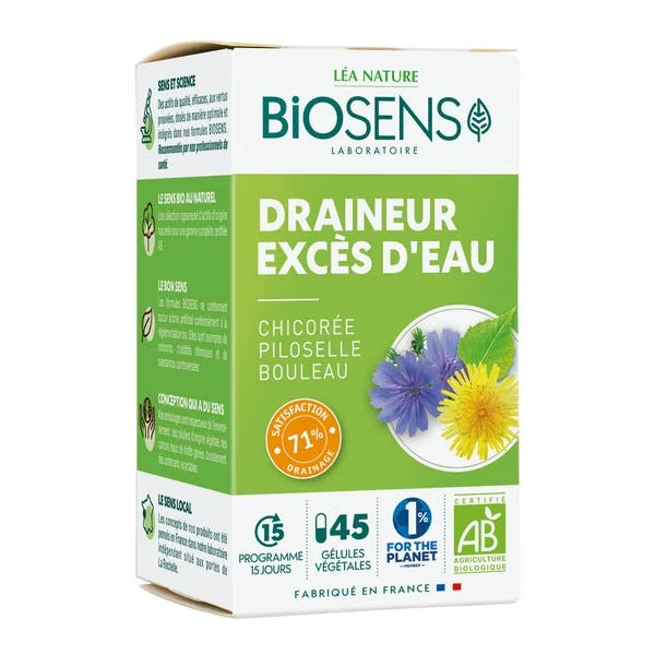 Gélule végétale Draineur Excès d'eau - Chicorée Piloselle Bouleau - bio