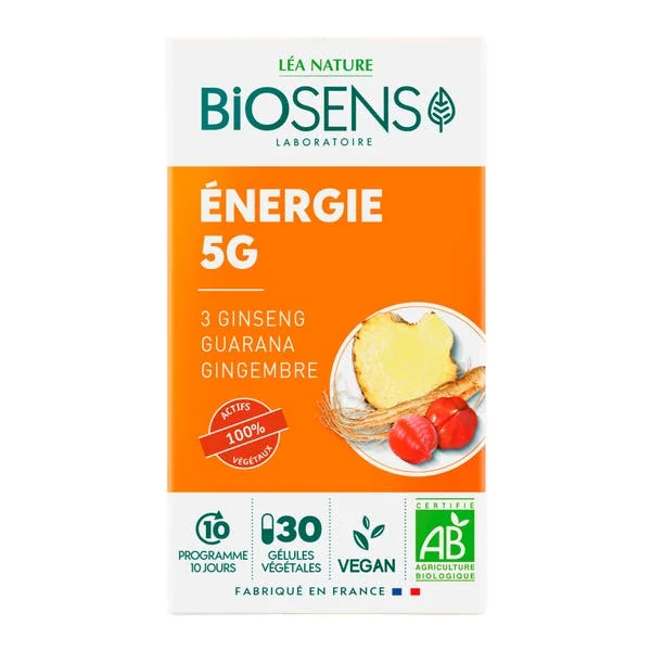 Gélule végétale Energie 5G - bio