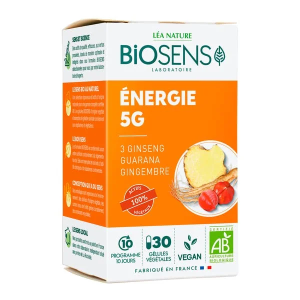 Gélule végétale Energie 5G - bio