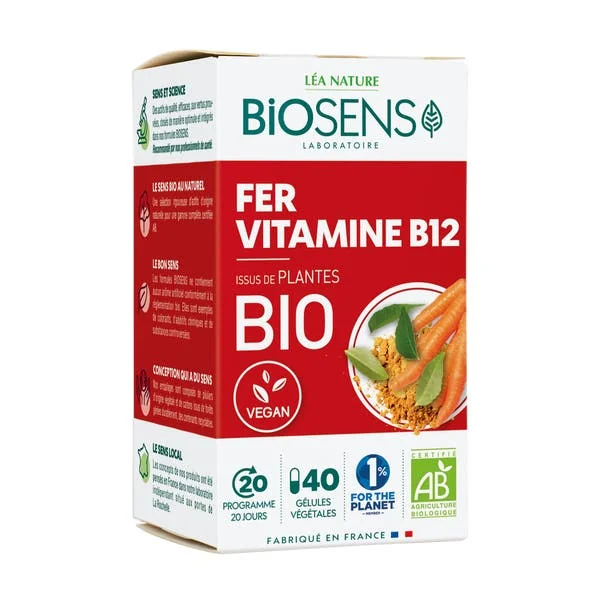 Gélule végétale FER VITAMINE B12