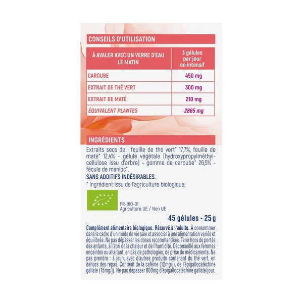 Gélule végétale Minceur 3 Actions - bio