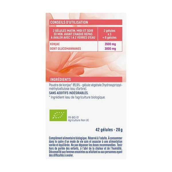 Gélule végétale Perte de poids - Konjac - bio