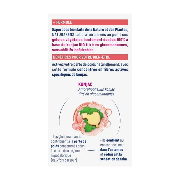 Gélule végétale Perte de poids - Konjac - bio