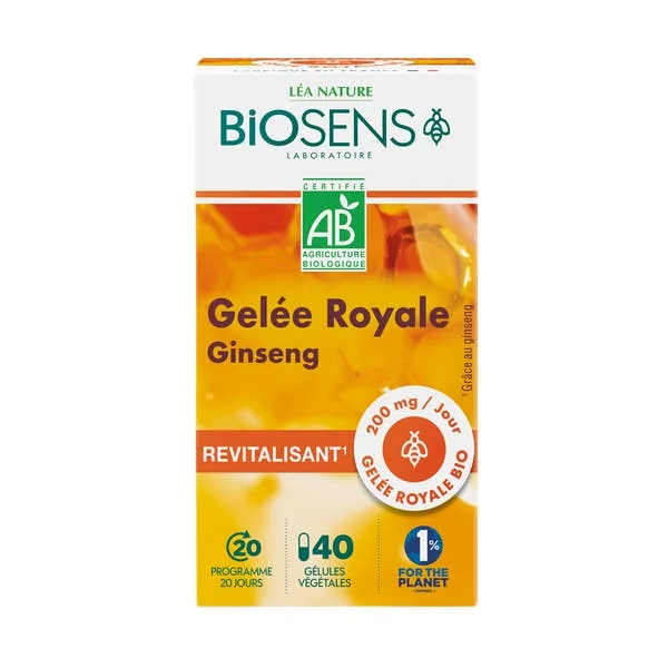 Gélule végétale Revitalisant Gingseng - Gelée Royale - bio
